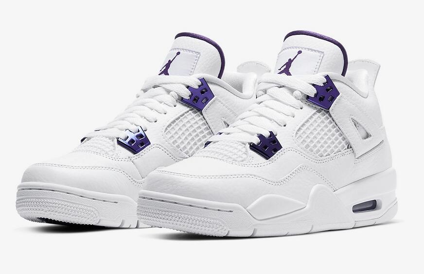 Men's Hot Sale Running weapon Air Jordan 4 'Metallic Purple' Shoes 0169